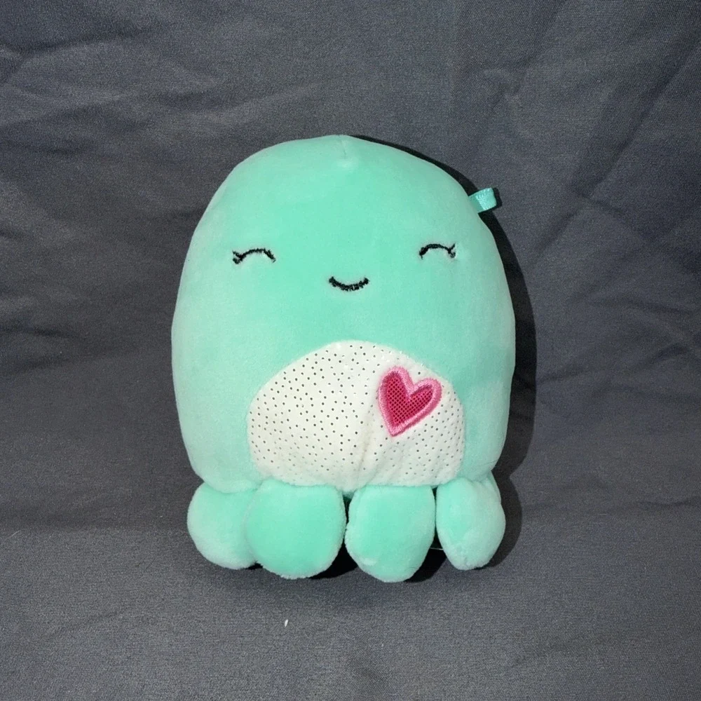 Squishmallow Olina‎ Octopus Limited Valentine Edition Plush Stuffed Animal Teal